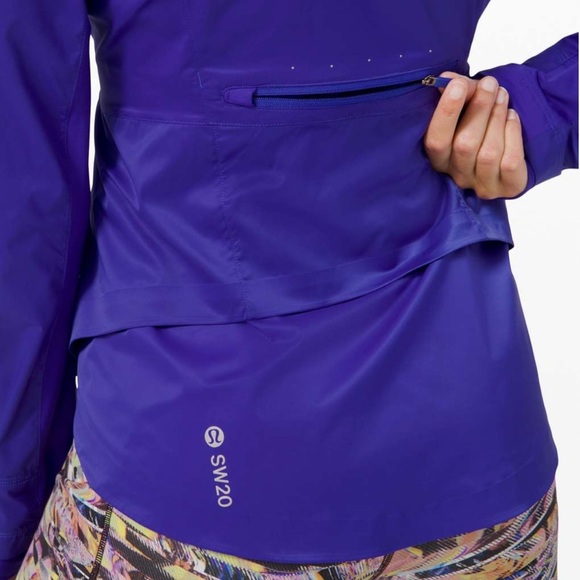 Lululemon W’s Sz 8 Goal Smasher Jacket *SeaWheeze in Lazurite Blue, Like New Cdt - Picture 11 of 14